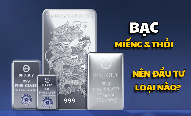 Bạc miếng và bạc thỏi được sử dụng trong đầu tư, tích trữ - TOPI