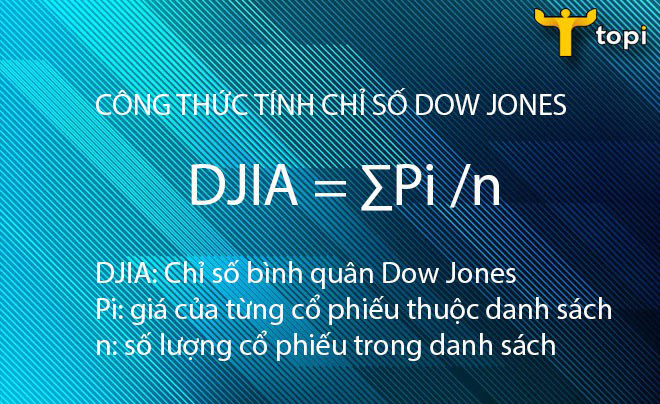 Công thức tính chỉ số Dow Jones