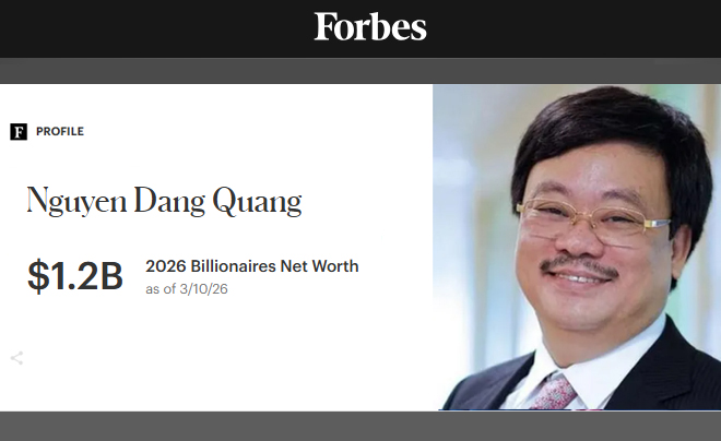 Chủ tịch Masan - Nguyễn Đăng Quang thuộc TOP người giàu nhất Việt Nam