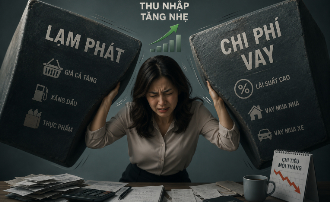 Lạm phát và chi phí vay tạo áp lực kép lên thu nhập - TOPI