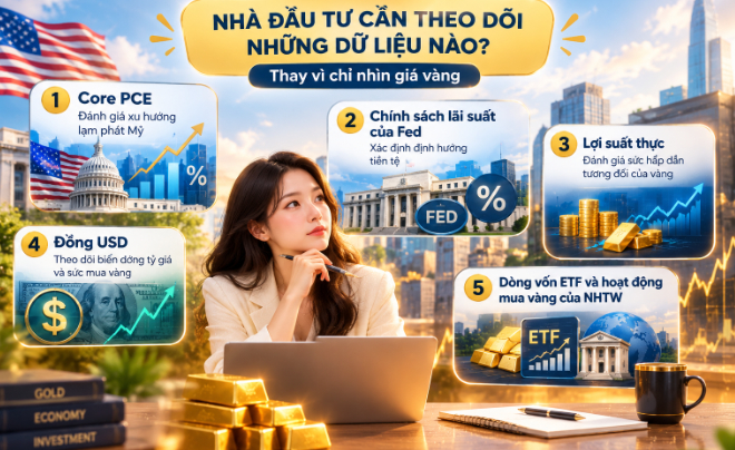 Nhà đầu tư cần theo dõi toàn cảnh thị trường để dự đoán xu hướng giá vàng - TOPI