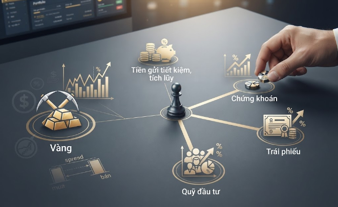 Nhà đầu tư có nhiều kênh hấp dẫn ngoài vàng - TOPI