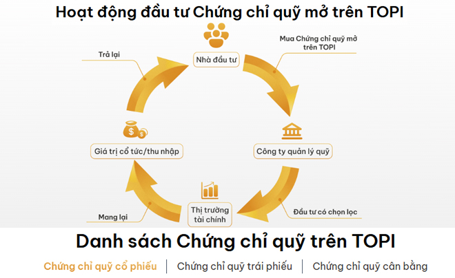 Quỹ mở được điều hành bởi những chuyên gia tài chính - TOPI