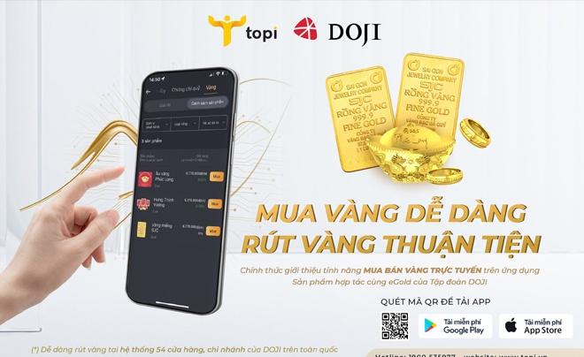 Tải Topi - App mua vàng eGold trực tuyến