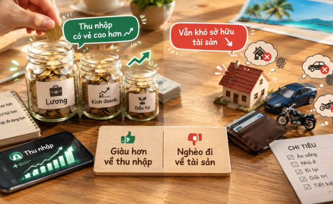 Thu nhập có vẻ tăng nhưng khó sở hữu tài sản như thế hệ trước - TOPI