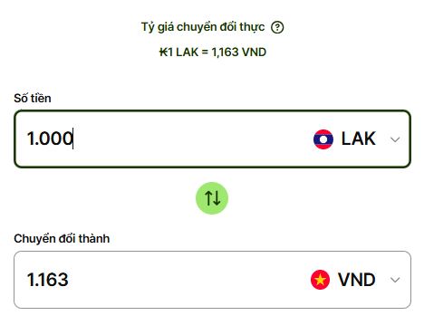 1 Kíp Lào bằng bao nhiêu tiền Việt