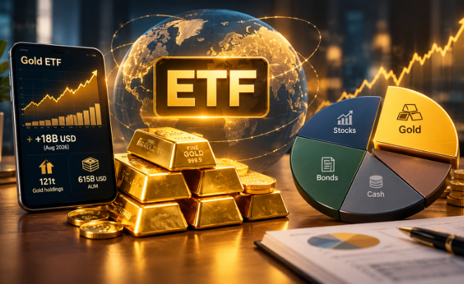Vàng được các Quý ETF xem là công cụ phân bổ tài sản - TOPI