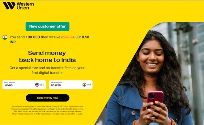 Western Union dịch vụ chuyển tiền quốc tế