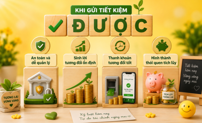 4 cái “được” lớn nhất khi đem tiền gửi tiết kiệm - TOPI