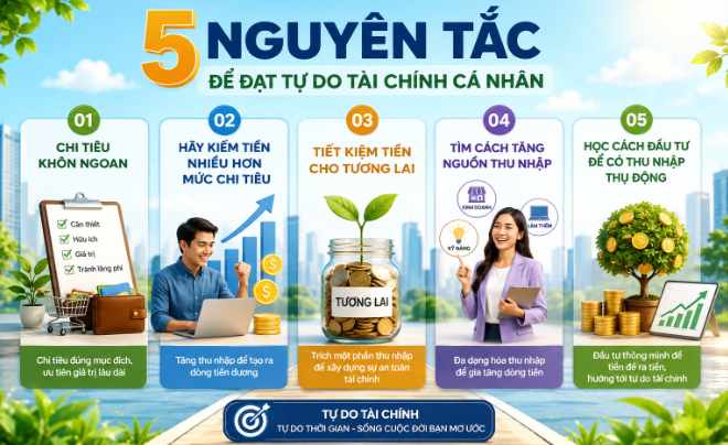 5 nguyên tắc cốt lõi giúp cá nhân đạt được tự chủ tài chính - TOPI