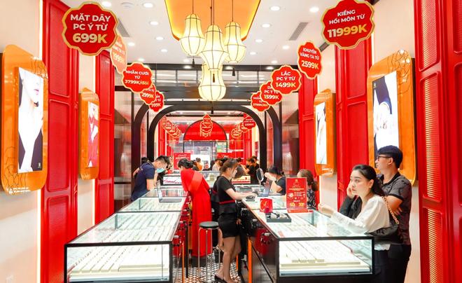 Dễ dàng mua các sản phẩm vàng BTMH ở nhiều cửa hàng, chi nhánh - TOPI