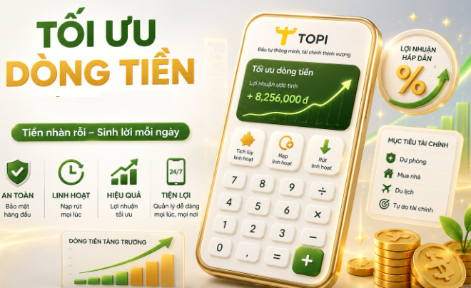 Giải pháp tích lũy linh hoạt giúp tối ưu dòng tiền tiết kiệm - TOPI