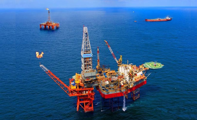 Giàn Đại Hùng 03 thuộc mỏ dầu Đại Hùng - TOPI