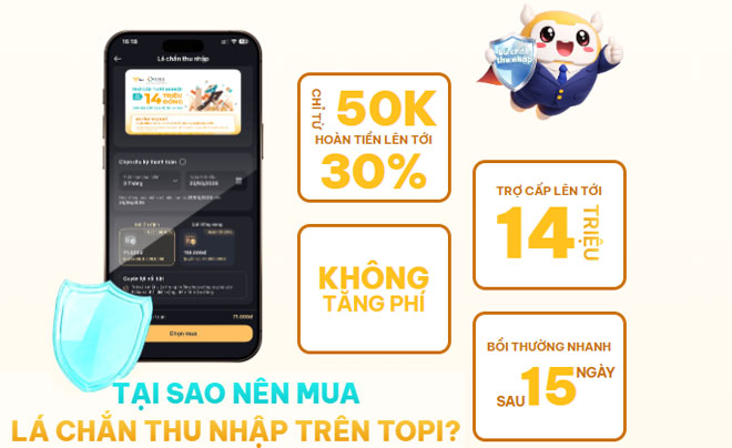 Lá chắn thu nhập - Bảo hiểm cho hành trình hưu trí của bạn - TOPI