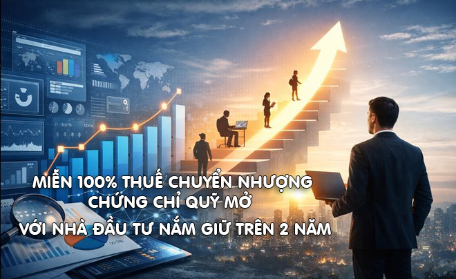 Miễn thuế chuyển nhượng với chứng chỉ quỹ nắm giữ từ 2 năm - TOPI