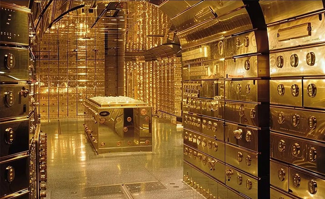 Mỹ có lượng vàng dự trữ và kho vàng lớn nhất thế giới - TOPI