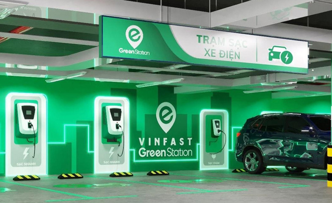 Nhượng quyền trạm sạc xe điện V-Green (VinFast) - TOPI