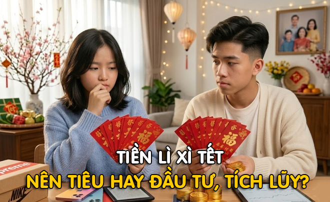 Tiền lì xì: Nên tiêu để hưởng thụ hay tiết kiệm cho tương lai?