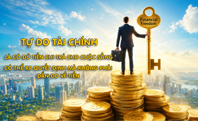 Tự do tài chính là trạng thái cuộc sống không phụ thuộc vào tiền bạc - TOPI