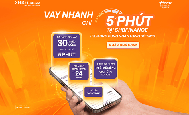 Ứng dụng cho vay SHB Finance - TOPI