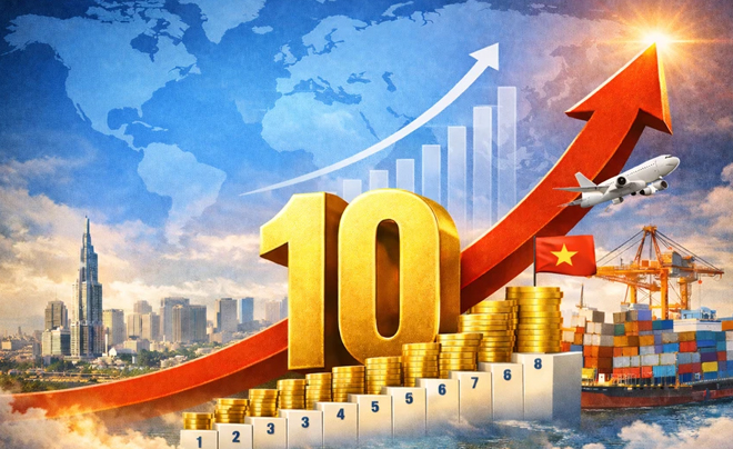 Việt Nam lọt top 10 nền kinh tế có tốc độ tăng trưởng cao nhất năm 2025 - TOPI