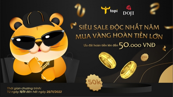 SIÊU SALE ĐỘC NHẤT NĂM - MUA VÀNG HOÀN TIỀN LỚN