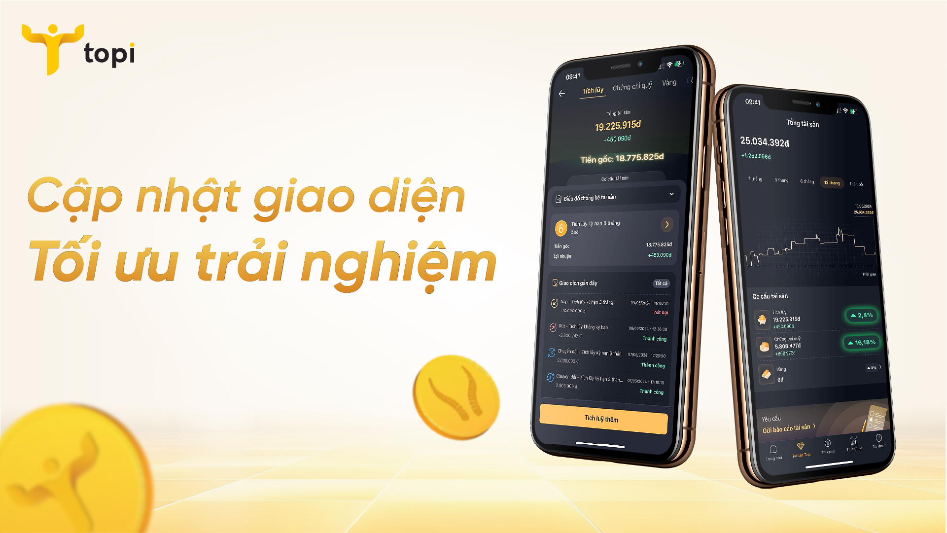 TOPI CẬP NHẬT GIAO DIỆN MỚI - TỐI ƯU TRẢI NGHIỆM KHÁCH HÀNG